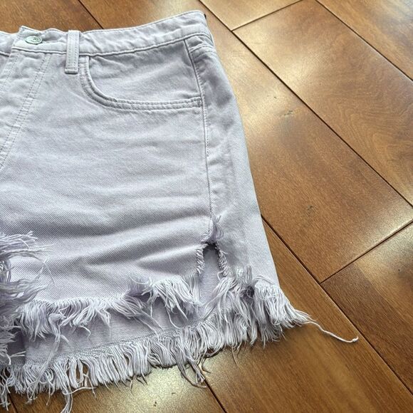 NWT 7 For All Mankind Easy Ruby Cut Off Jean Short- Lavender Size 29 - Picture 13 of 13